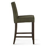 Madison Counter Chair in Green Eco Suede with Dark Legs from Home Trends & Design - Luna Furniture