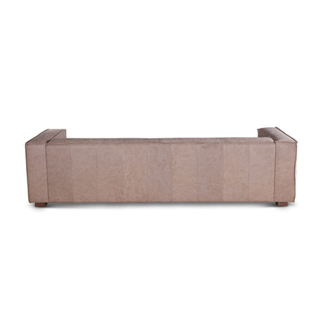 Milano 106" Sofa in Vintage Cream Top Grain Leather from Home Trends & Design - Luna Furniture