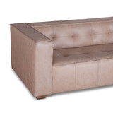 Milano 106" Sofa in Vintage Cream Top Grain Leather from Home Trends & Design - Luna Furniture