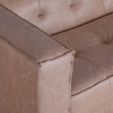 Milano 106" Sofa in Vintage Cream Top Grain Leather from Home Trends & Design - Luna Furniture