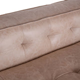 Milano 106" Sofa in Vintage Cream Top Grain Leather from Home Trends & Design - Luna Furniture