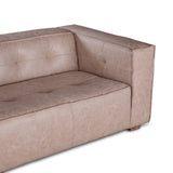 Milano 106" Sofa in Vintage Cream Top Grain Leather from Home Trends & Design - Luna Furniture