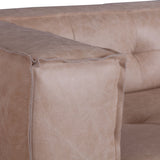Milano 106" Sofa in Vintage Cream Top Grain Leather from Home Trends & Design - Luna Furniture