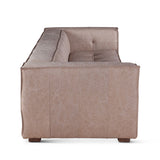 Milano 106" Sofa in Vintage Cream Top Grain Leather from Home Trends & Design - Luna Furniture