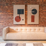 Milano 106" Sofa in Vintage Cream Top Grain Leather from Home Trends & Design - Luna Furniture