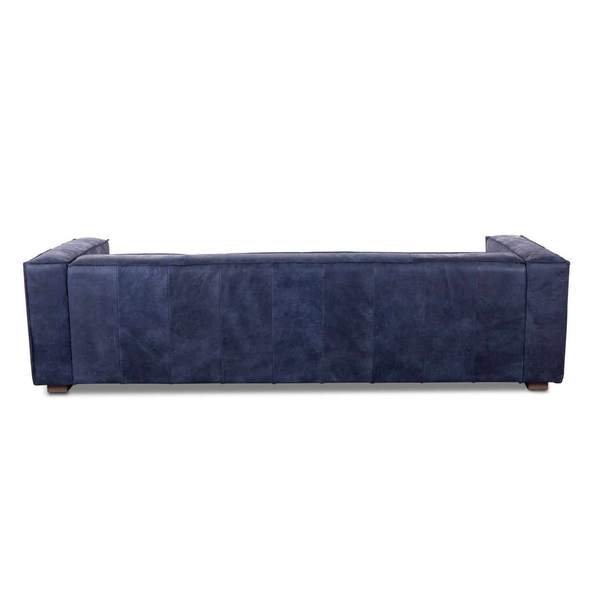 Milano 106" Sofa in Italian Blue Top Grain Leather from Home Trends & Design - Luna Furniture