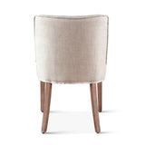 Buddy 20" Dining Chair in Beige Linen with Natural Legs, Set of 2 from Home Trends & Design - Luna Furniture