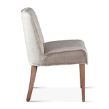 Buddy 20" Dining Chair in Beige Linen with Natural Legs, Set of 2 from Home Trends & Design - Luna Furniture
