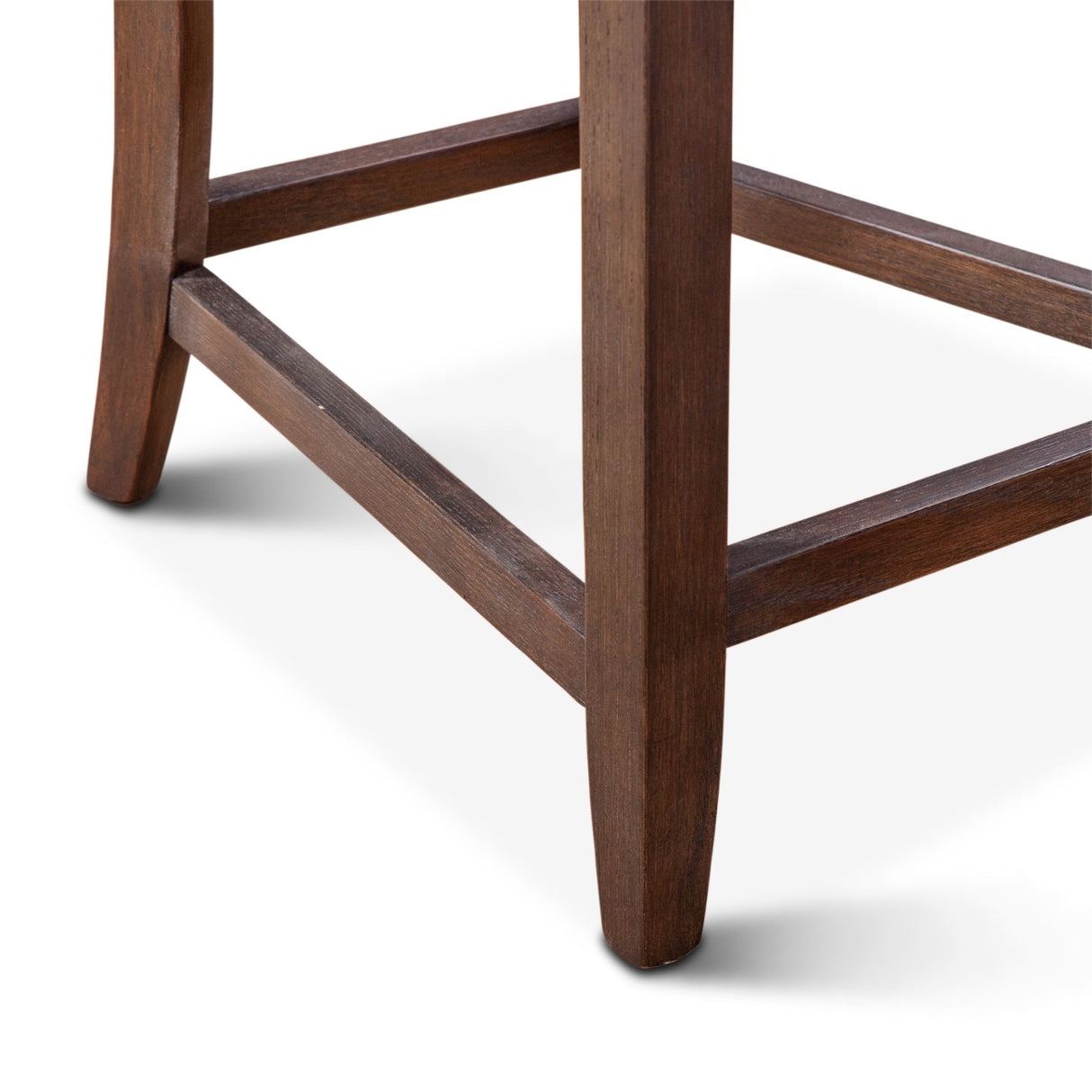 Buddy 20" Counter Chair in Dark Brown Leather with Matte Brown Legs from Home Trends & Design - Luna Furniture