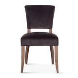 Mindy 21" Dining Chair in Asphalt Velvet with Napoleon Legs, Set of 2 from Home Trends & Design - Luna Furniture
