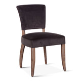 Mindy 21" Dining Chair in Asphalt Velvet with Napoleon Legs, Set of 2 from Home Trends & Design - Luna Furniture