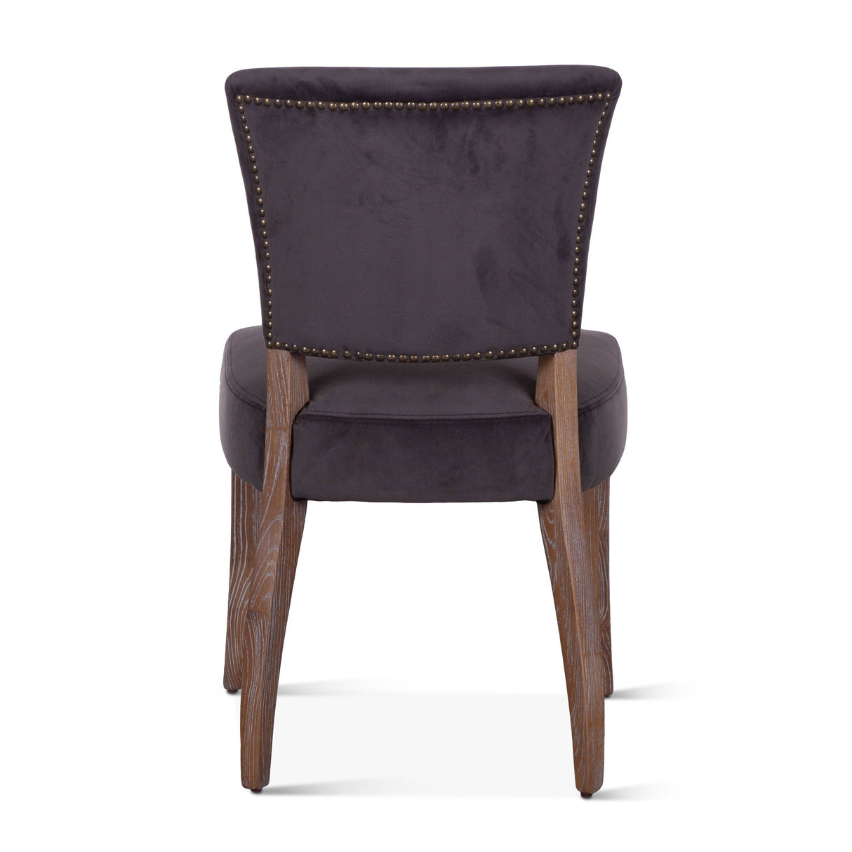 Mindy 21" Dining Chair in Asphalt Velvet with Napoleon Legs, Set of 2 from Home Trends & Design - Luna Furniture