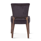 Mindy 21" Dining Chair in Asphalt Velvet with Napoleon Legs, Set of 2 from Home Trends & Design - Luna Furniture