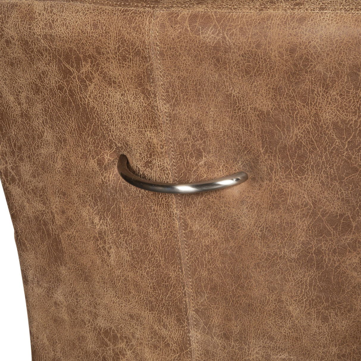 Peabody 25" Wheeled Armchair in Tan Leather from Home Trends & Design - Luna Furniture