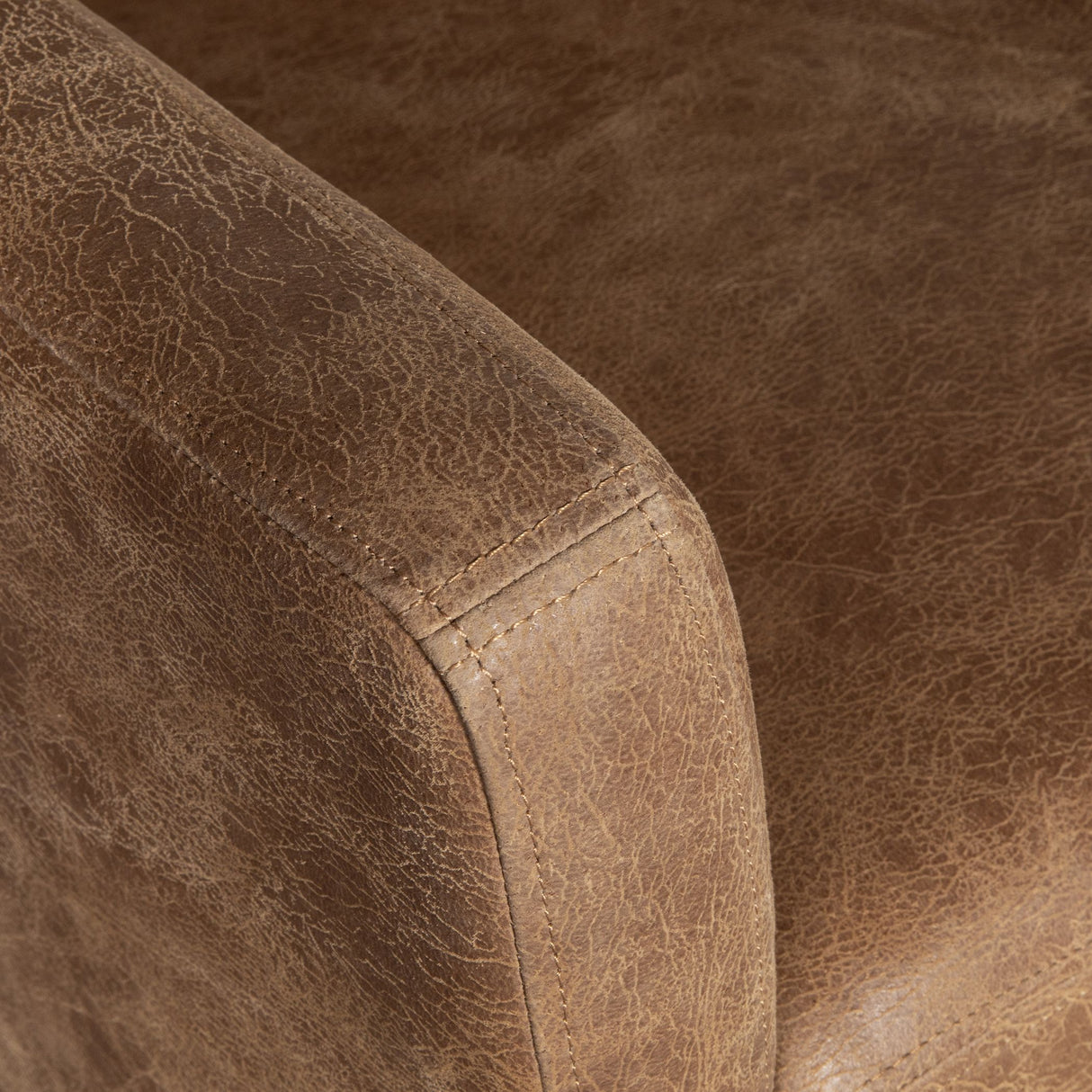 Peabody 25" Wheeled Armchair in Tan Leather from Home Trends & Design - Luna Furniture