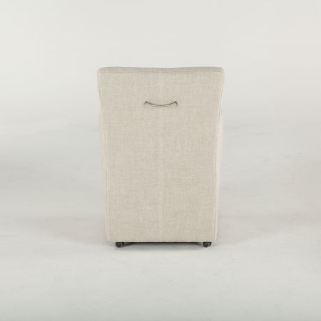 Peabody 25" Wheeled Armchair in Beige Linen from Home Trends & Design - Luna Furniture