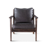 Bobby Accent Chair in Black Leather from Home Trends & Design - Luna Furniture
