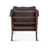 Bobby Accent Chair in Black Leather from Home Trends & Design - Luna Furniture