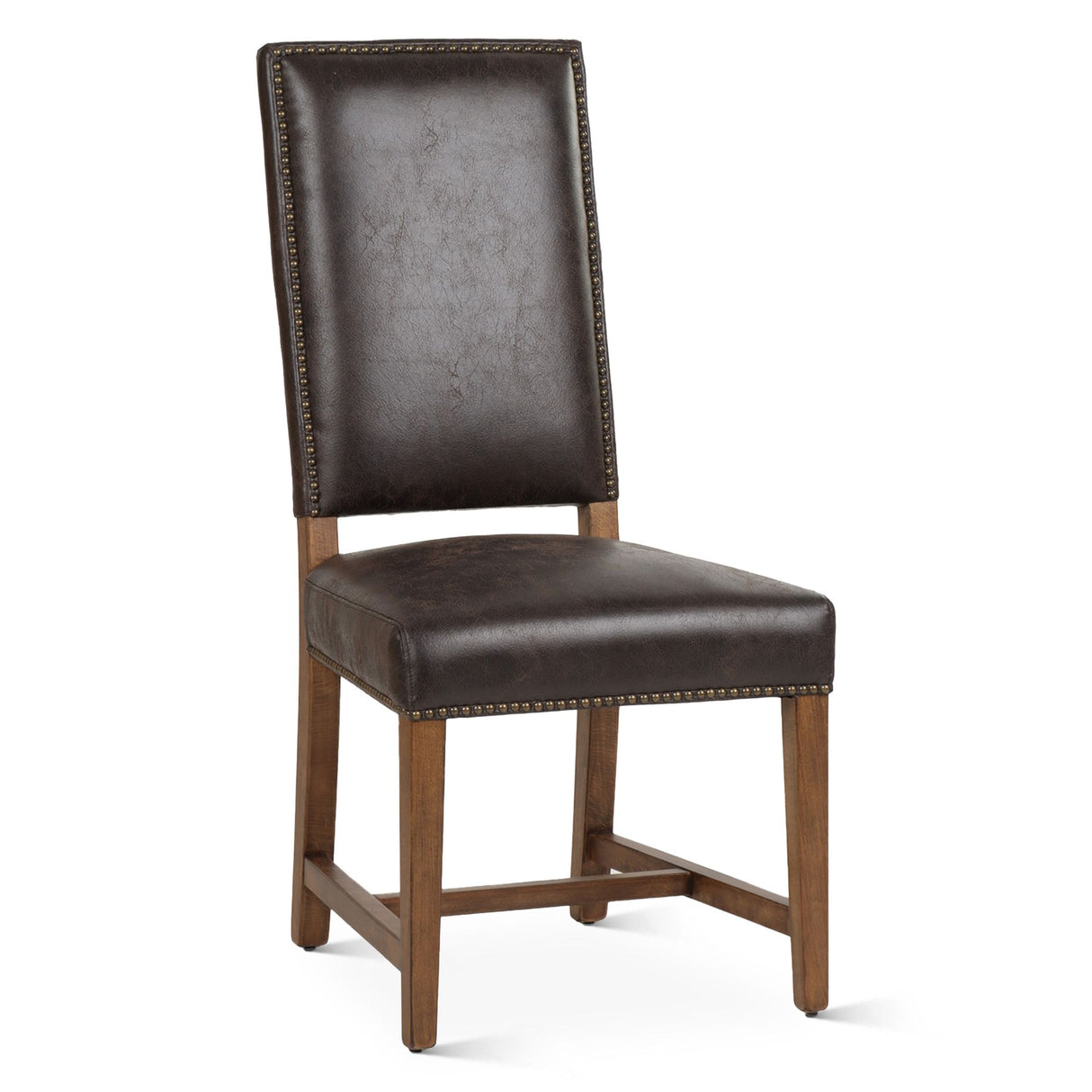 Darcy Dining Chair in Dark Brown with Earth Legs, Set of 2 from Home Trends & Design - Luna Furniture