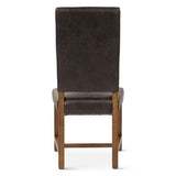 Darcy Dining Chair in Dark Brown with Earth Legs, Set of 2 from Home Trends & Design - Luna Furniture
