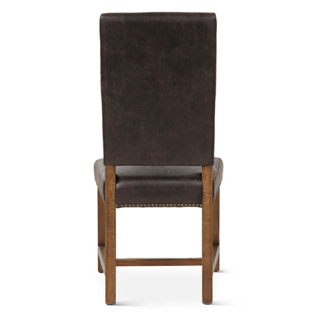 Darcy Dining Chair in Dark Brown with Earth Legs, Set of 2 from Home Trends & Design - Luna Furniture