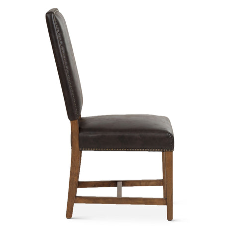 Darcy Dining Chair in Dark Brown with Earth Legs, Set of 2 from Home Trends & Design - Luna Furniture