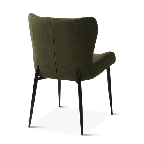 Jennifer 20" Dining Chair in Green Eco Suede from Home Trends & Design - Luna Furniture