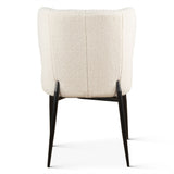 Jennifer 20" Dining Chair in White Boucle from Home Trends & Design - Luna Furniture