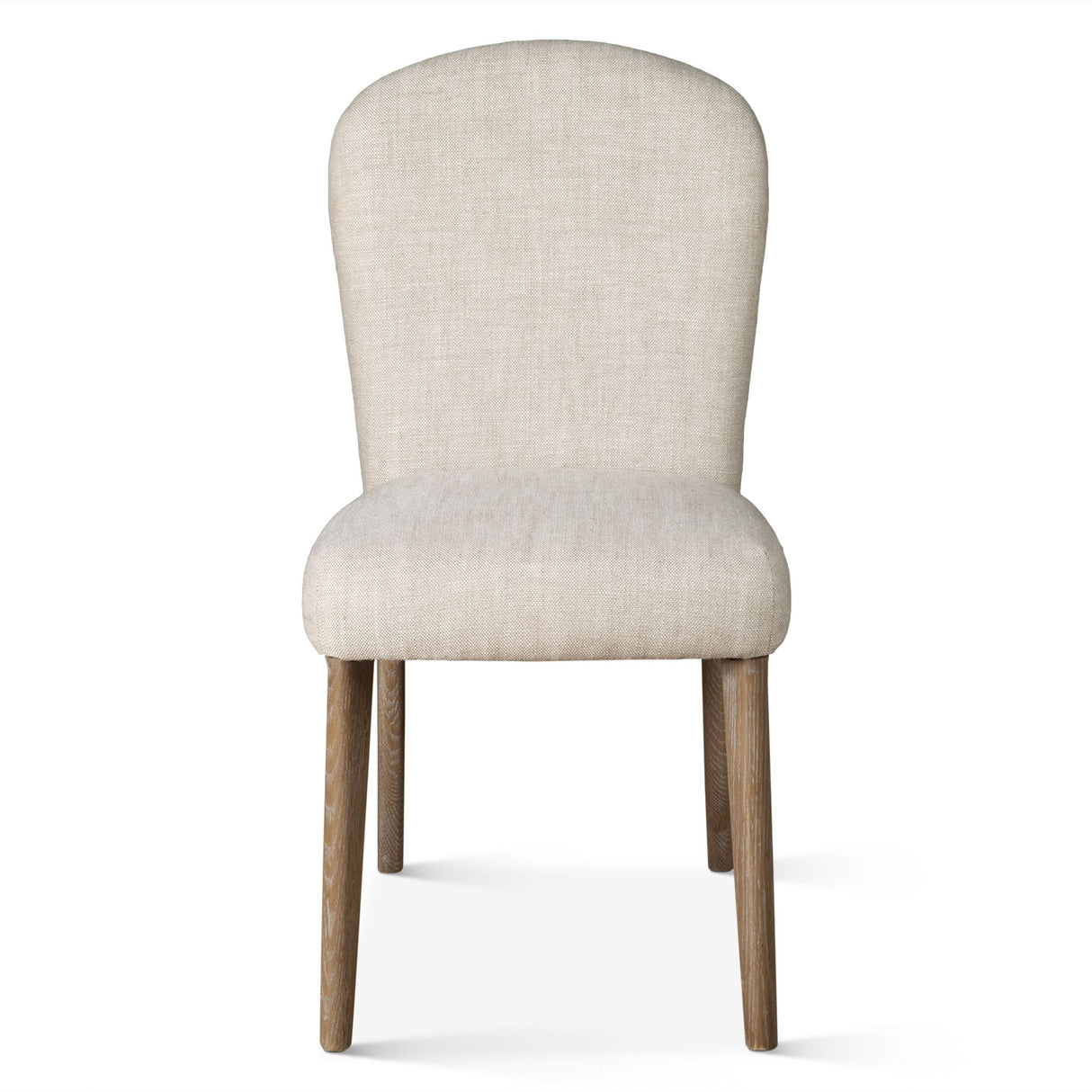 Jessie 18" Dining Chair in Beige Linen, Set of 2 from Home Trends & Design - Luna Furniture