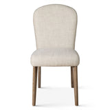 Jessie 18" Dining Chair in Beige Linen, Set of 2 from Home Trends & Design - Luna Furniture
