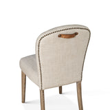 Jessie 18" Dining Chair in Beige Linen, Set of 2 from Home Trends & Design - Luna Furniture