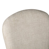 Jessie 18" Dining Chair in Beige Linen, Set of 2 from Home Trends & Design - Luna Furniture