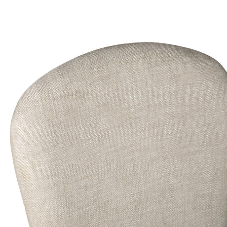 Jessie 18" Dining Chair in Beige Linen, Set of 2 from Home Trends & Design - Luna Furniture