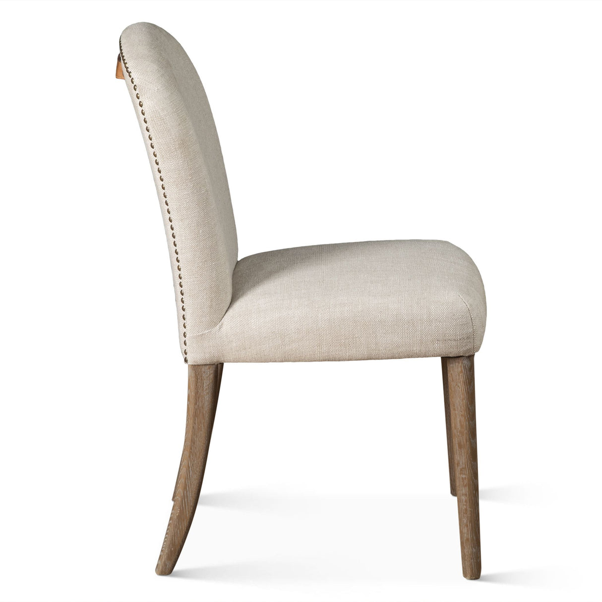 Jessie 18" Dining Chair in Beige Linen, Set of 2 from Home Trends & Design - Luna Furniture