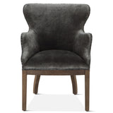 Elizabeth 25" Accent Armchair in Gray Velvet with Exposed Frame from Home Trends & Design - Luna Furniture