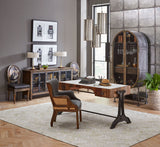 Elizabeth 25" Accent Armchair in Gray Velvet with Exposed Frame from Home Trends & Design - Luna Furniture