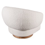 Gatsby Estelle 35" Swivel Accent Chair in Cream Boucle Fabric from Home Trends & Design - Luna Furniture