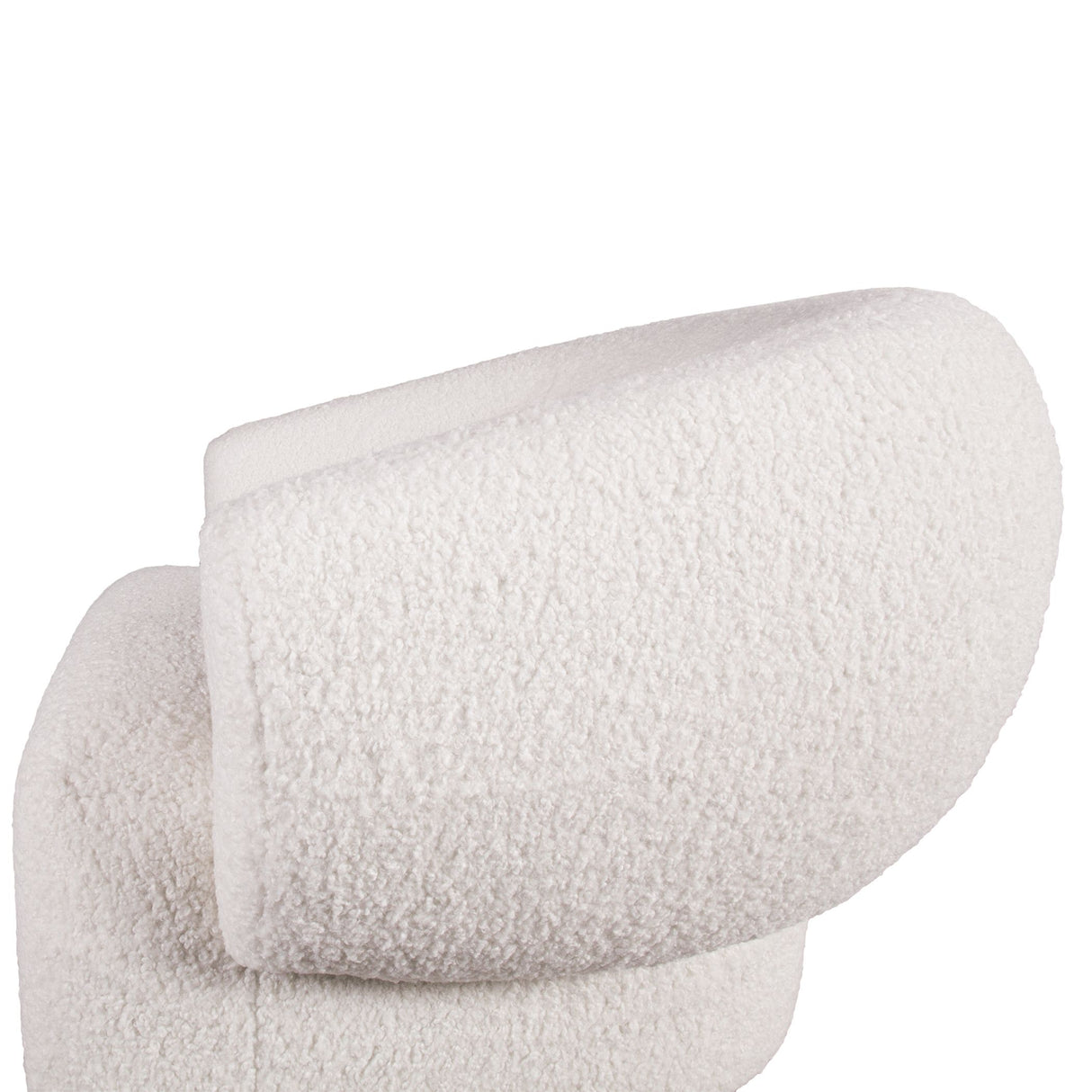 Gatsby Estelle 35" Swivel Accent Chair in Cream Boucle Fabric from Home Trends & Design - Luna Furniture