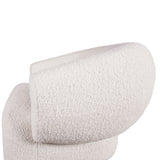 Gatsby Estelle 35" Swivel Accent Chair in Cream Boucle Fabric from Home Trends & Design - Luna Furniture