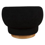 Gatsby Estelle 35" Swivel Accent Chair in Midnight Boucle Fabric from Home Trends & Design - Luna Furniture