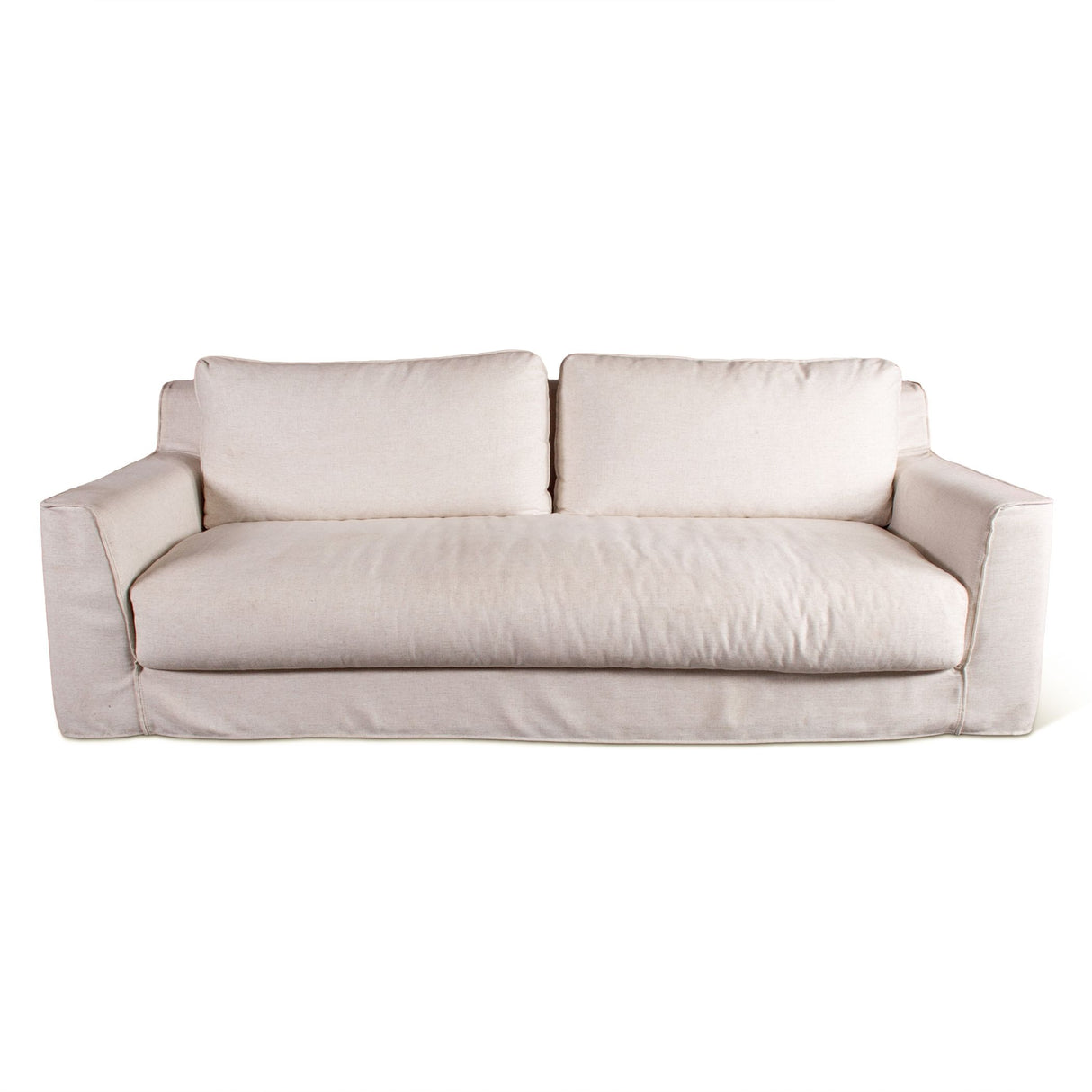 Gatsby Palladium Sofa in White Linen Slipcover from Home Trends & Design - Luna Furniture