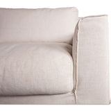 Gatsby Palladium Sofa in White Linen Slipcover from Home Trends & Design - Luna Furniture