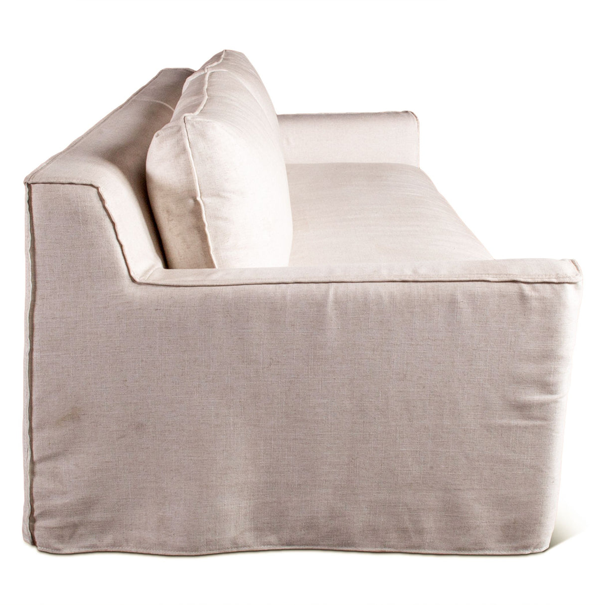 Gatsby Palladium Sofa in White Linen Slipcover from Home Trends & Design - Luna Furniture