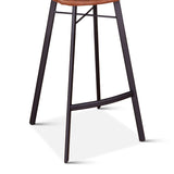 Sam 18" Bar Chair in Trapper Brown Microfiber, Set of 2 from Home Trends & Design - Luna Furniture