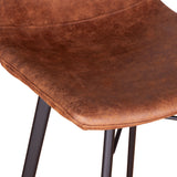 Sam 18" Bar Chair in Trapper Brown Microfiber, Set of 2 from Home Trends & Design - Luna Furniture