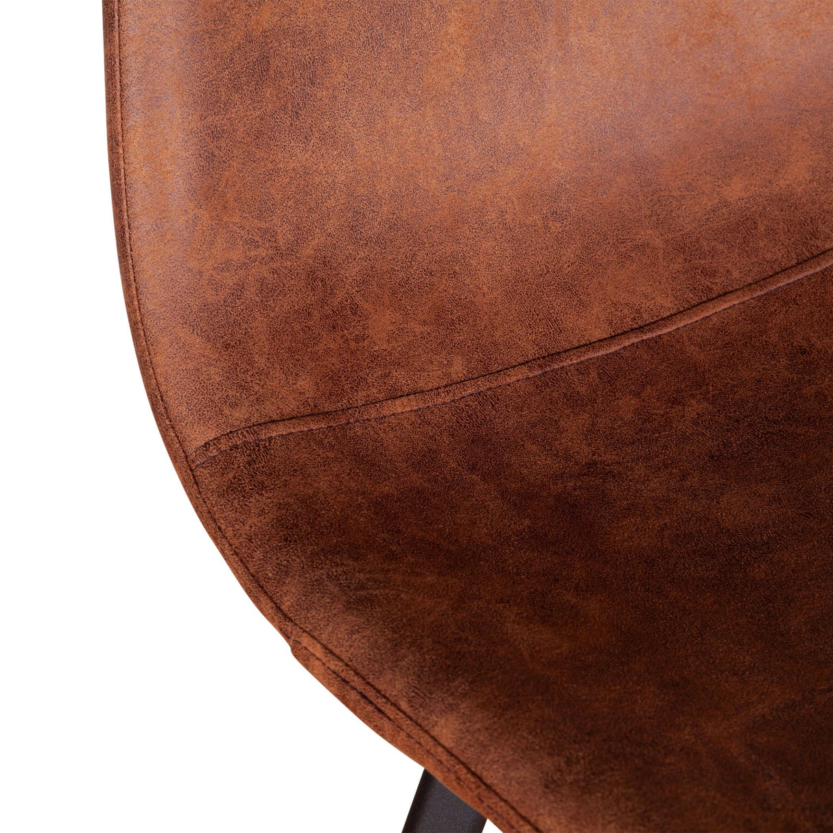 Sam 18" Bar Chair in Trapper Brown Microfiber, Set of 2 from Home Trends & Design - Luna Furniture