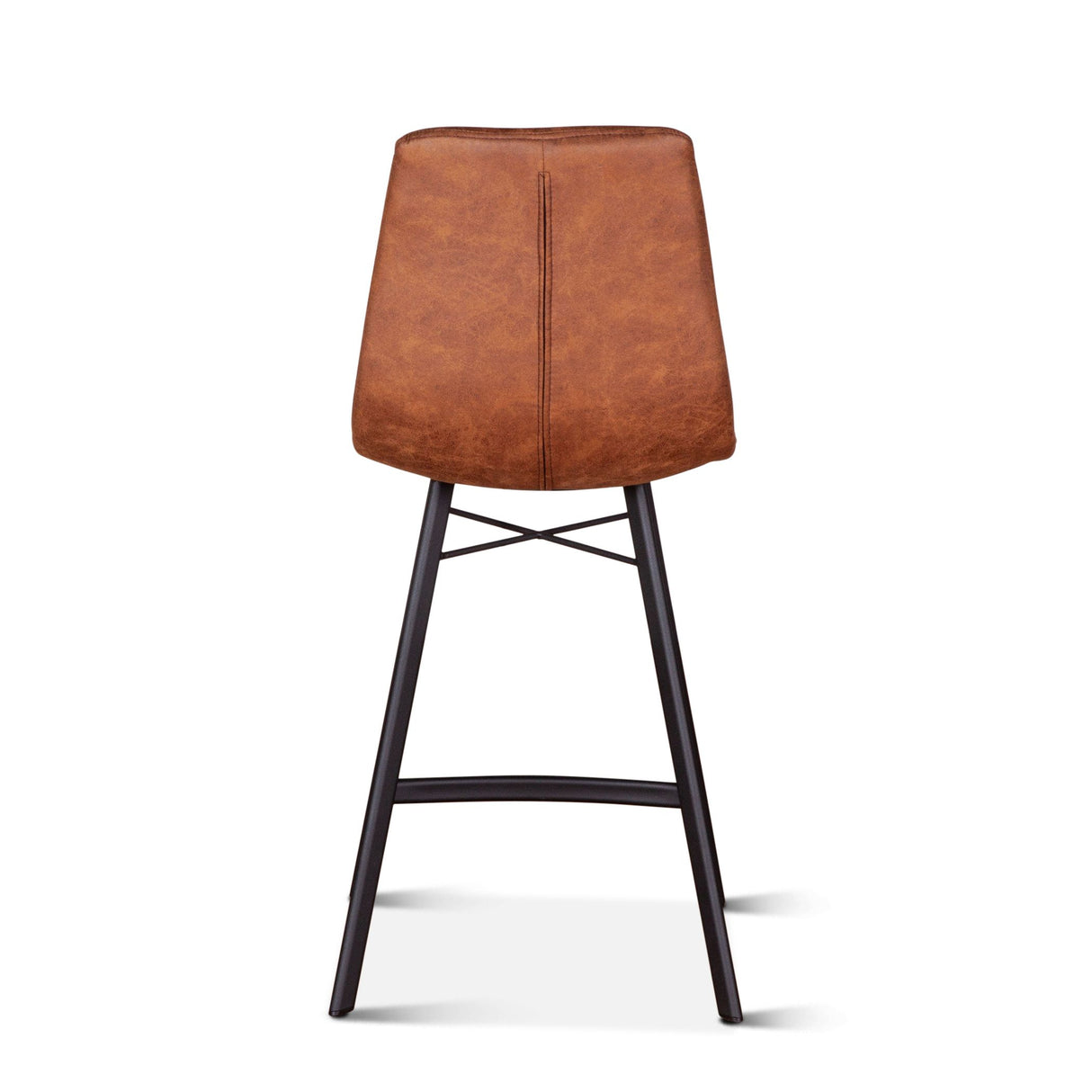 Sam 18" Counter Chair in Trapper Brown Microfiber, Set of 2 from Home Trends & Design - Luna Furniture