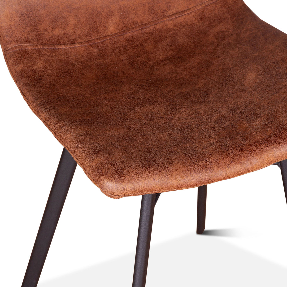 Sam 18" Counter Chair in Trapper Brown Microfiber, Set of 2 from Home Trends & Design - Luna Furniture