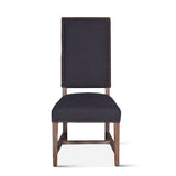 Darcy 21" Upholstered Dining Chair in Dark Gray Linen, Set of 2 from Home Trends & Design - Luna Furniture