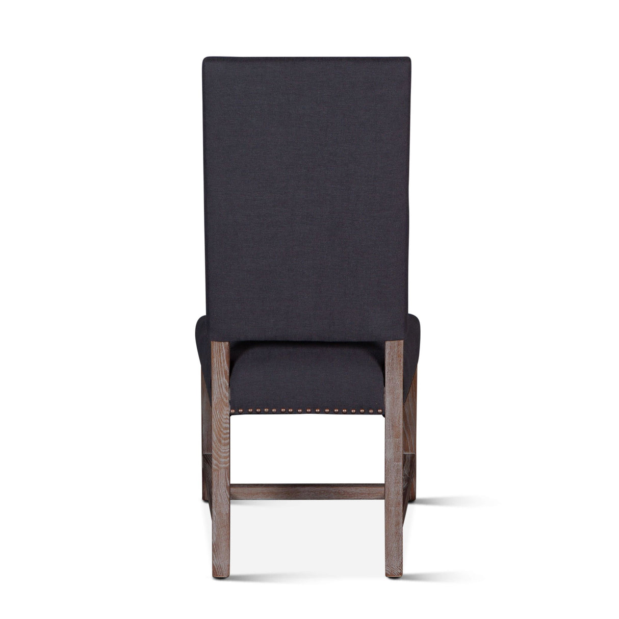 Darcy 21" Upholstered Dining Chair in Dark Gray Linen, Set of 2 from Home Trends & Design - Luna Furniture
